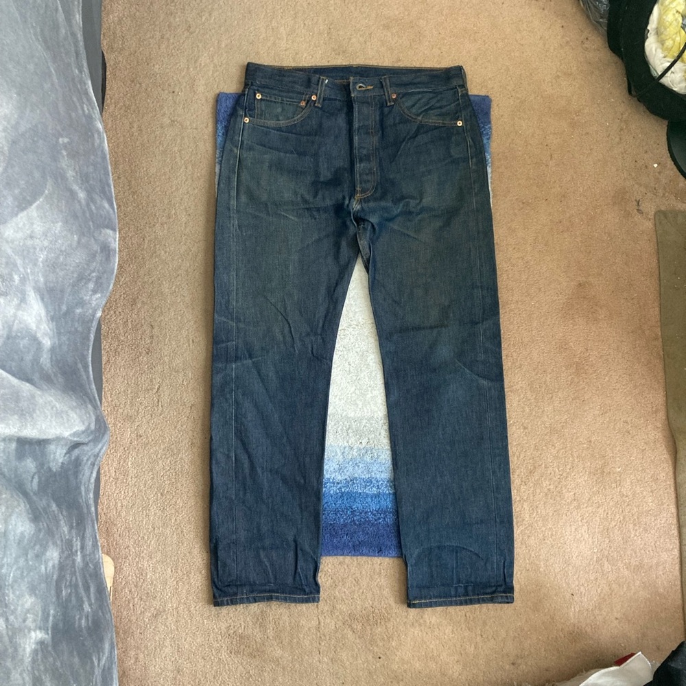 Levi 501 Original Straight Leg Button-Fly Jeans